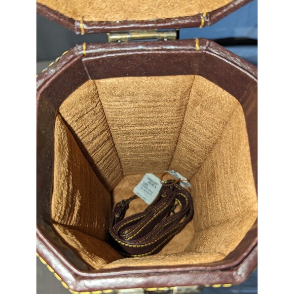 Picnic Time Bali Insulated Wine Case Tote Cooler Strap Leather - Picture 8 of 8